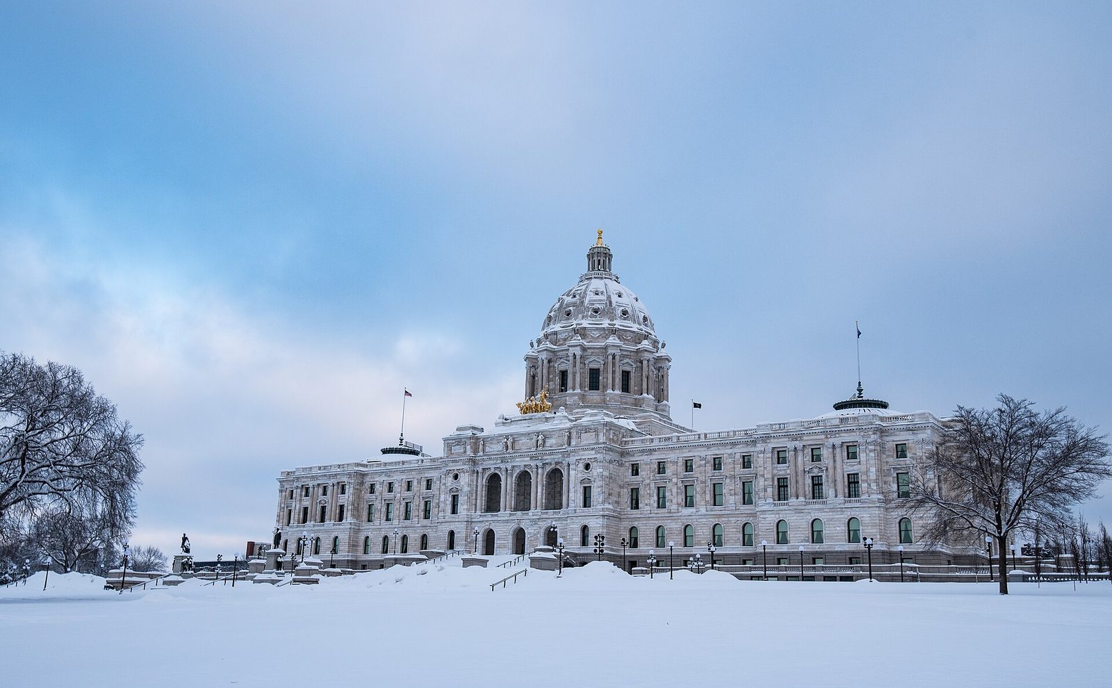 Minnesota State Capitol in winter, Saint Paul